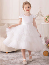 Young Girl's Cute Sweet Princess Style Tulle Sequin Dress, Suitable For Party, Performance, Festival, Birthday, Stage, Musical Concert